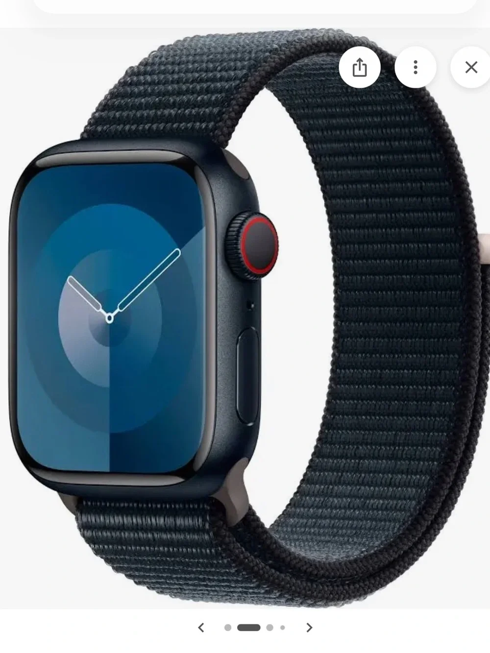 NWT original Apple Sport Loop Band - color Midnight for smaller watch face